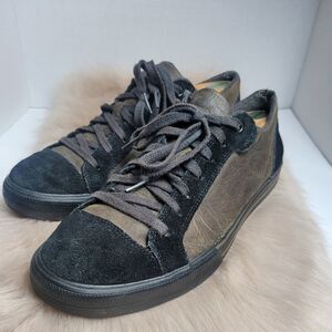 Teva Black Suede Low Top Casual Mens Sneakers